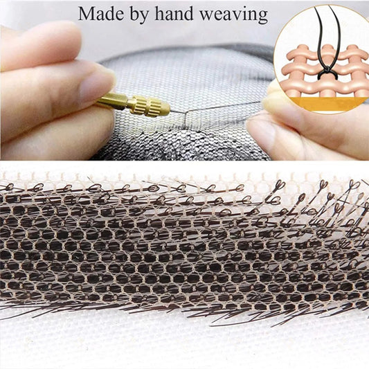 100% Human Hair Fake Eyebrows for Adult NaturalBlack LightBrown Invisible Lace Base Hand tied False Eyebrows Realistic Handmade