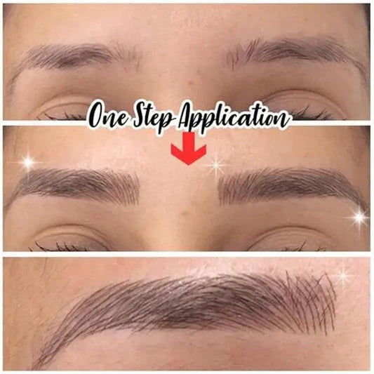 Trendy Waterproof 1 Piece Hair-liked Authentic Eyebrow Tattoo Sticker Waterproof Cosmetics Long Lasting Makeup False Eyebrows Stickers